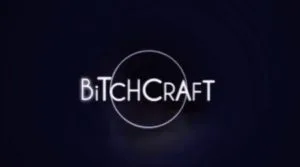 Bitchcraft logo showcasing stylised text with mystical symbols, embodying themes of toxicity and jealousy
